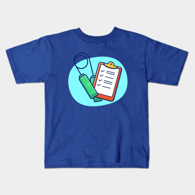 Hand Training And Workout Board Cartoon Kids T-Shirt by Catalyst Labs